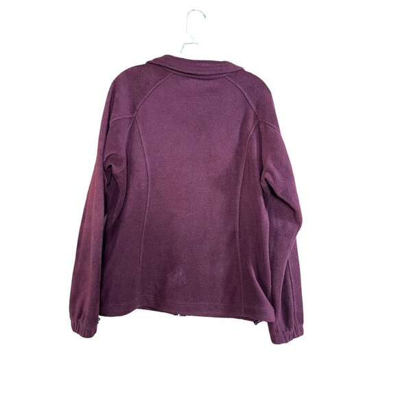 Columbia Men's Burgundy Full Zip Sweater - Picture 2 of 7